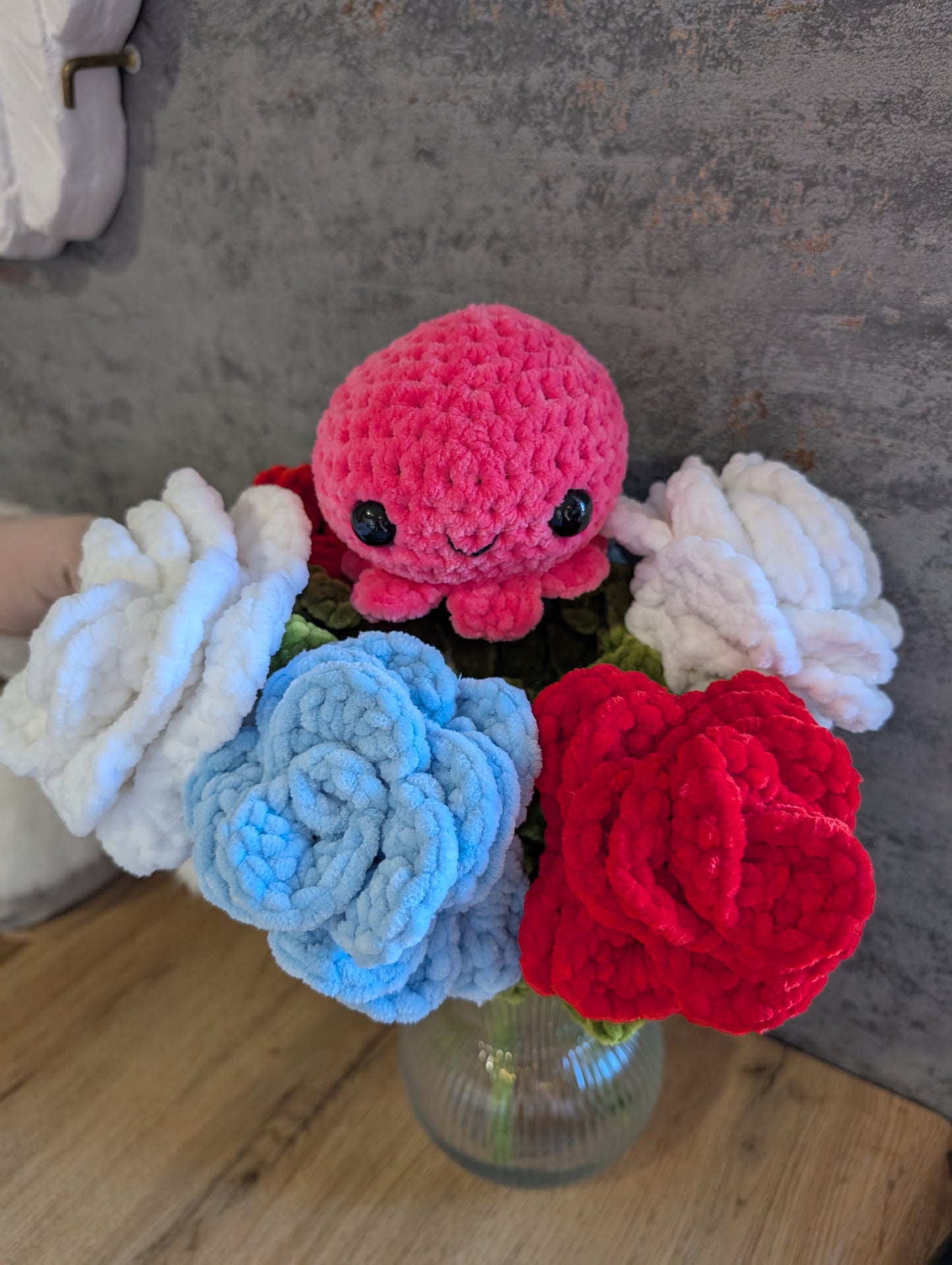 Blumenstrauß mit Oktopus
