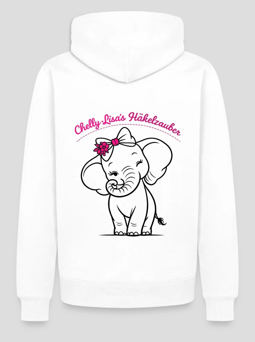 Weißer Zipper (Elefant)