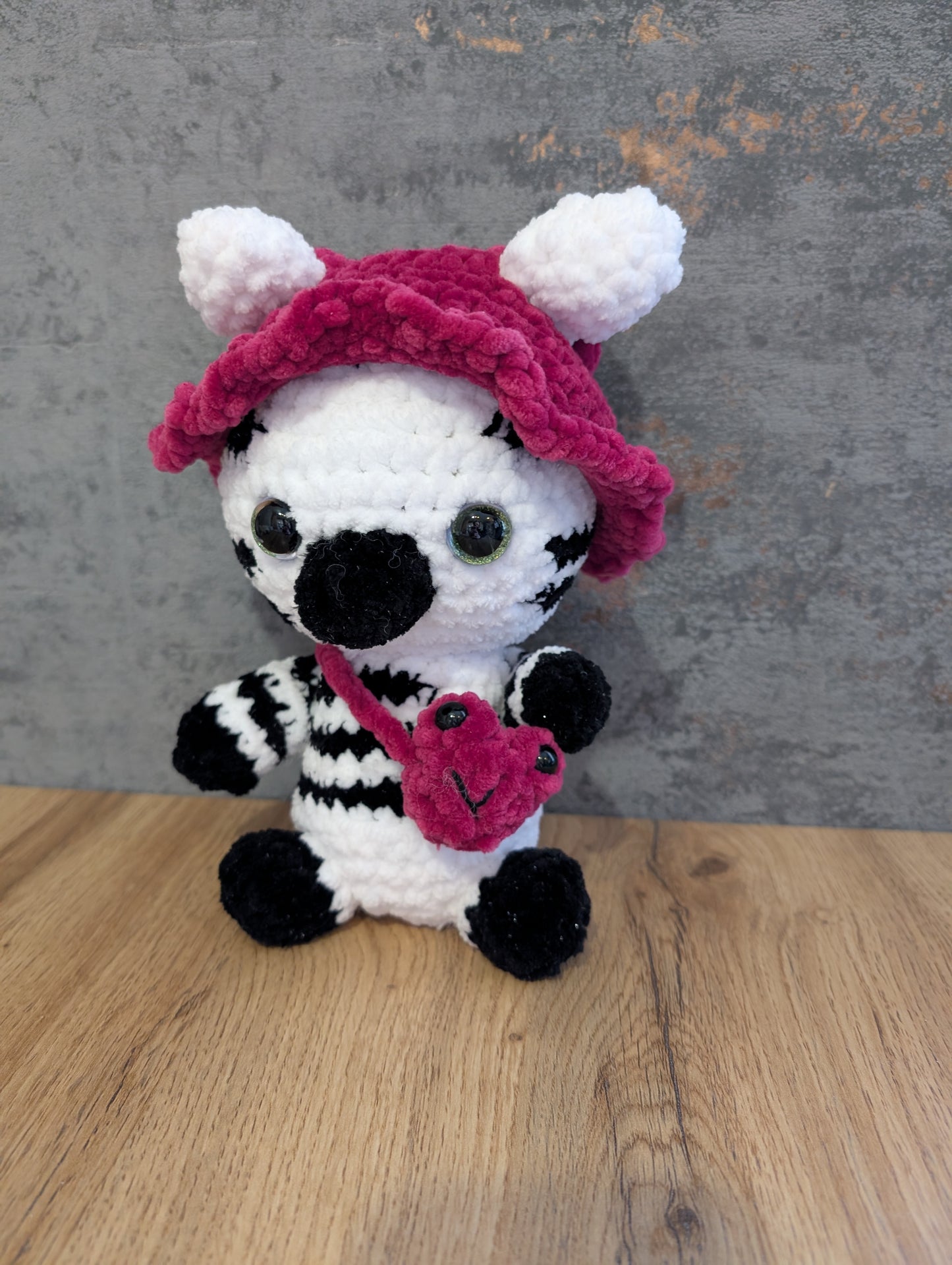 Zebra mit Frosch Mütze ( Zoe)