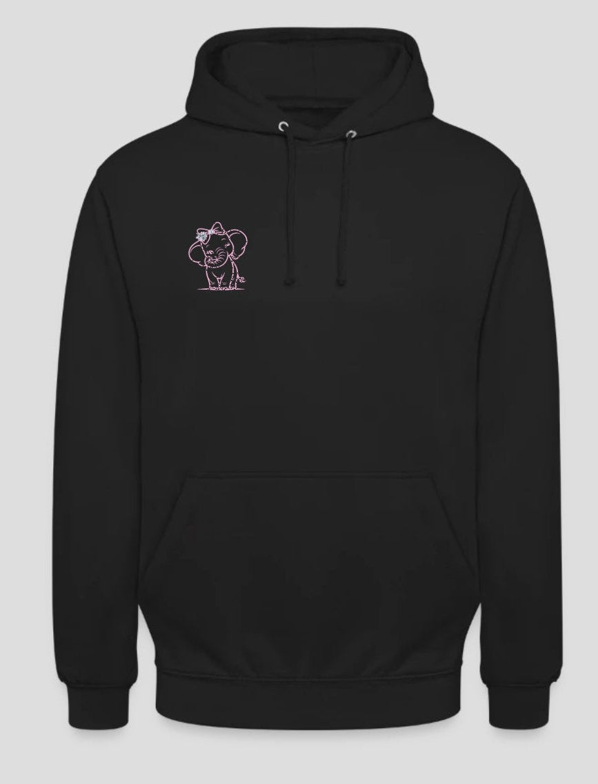 Schwarzer Hoodie