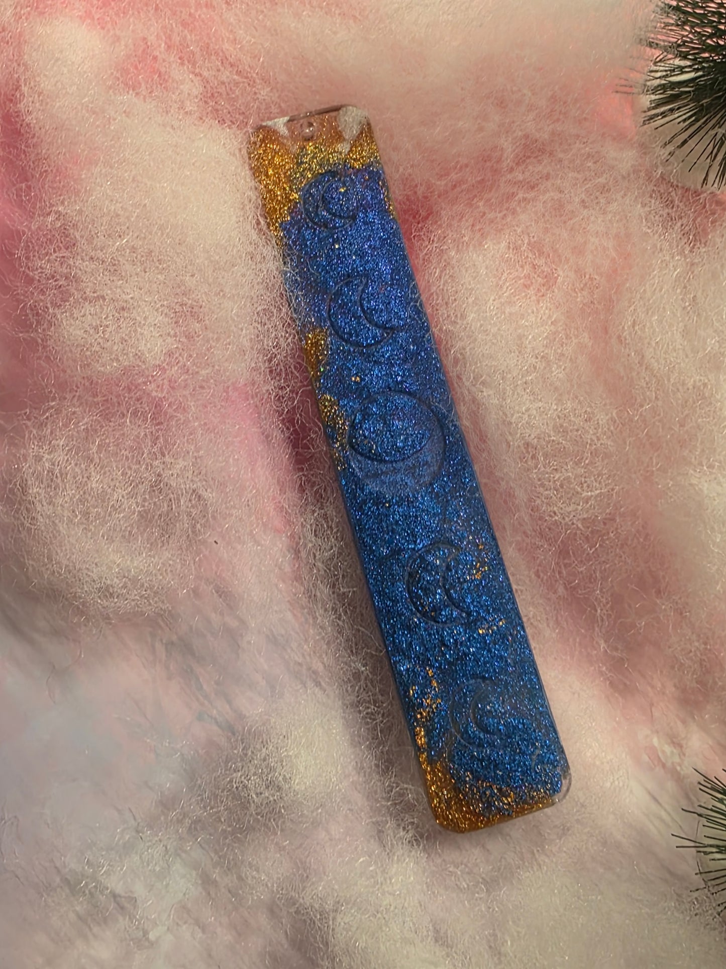 Lesezeischen blau gold