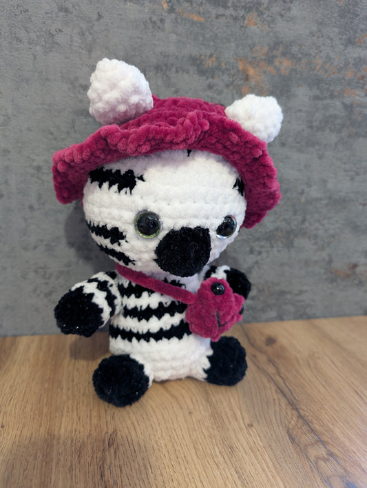 Zebra mit Frosch Mütze ( Zoe)