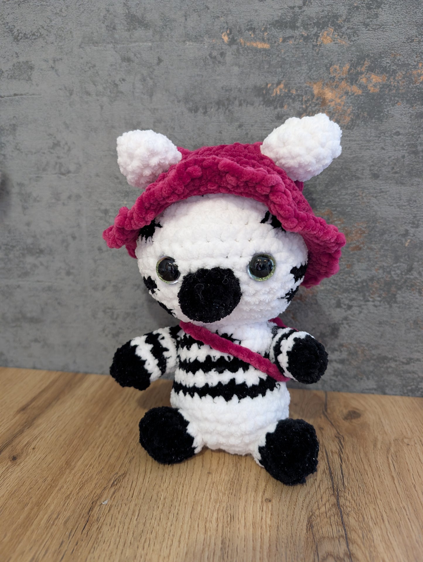 Zebra mit Frosch Mütze ( Zoe)